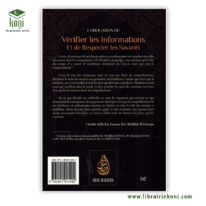 L'OBLIGATION VERIFIER LES INFORMATIONS ET RESPECTER LES SAVANTS – Image 2