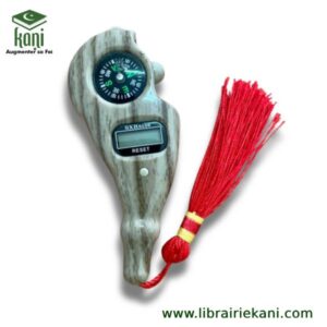 Tasbih boussole bois gris – Image 1