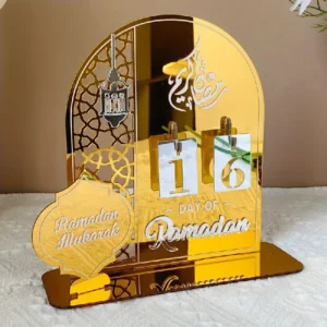 Planche À Pendule En Miroir Acrylique Ramadan OR – Image 1