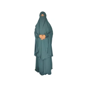 Jilbab deux pièces (Cape + Jupe) - Tissu de qualité supérieure  - (Plusieurs Couleurs) – Image 4