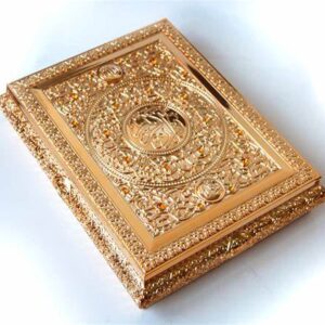 Coffret métallique doré de-luxe avec de très jolies décorations – Image 1